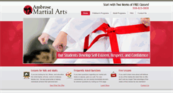 Desktop Screenshot of ambrosemartialarts.net